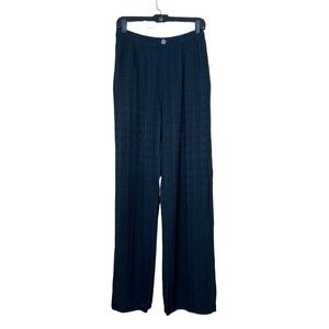 CP Shades Black Pants High Rise Pull On Lagenlook Wide Leg Vintage Pockets M